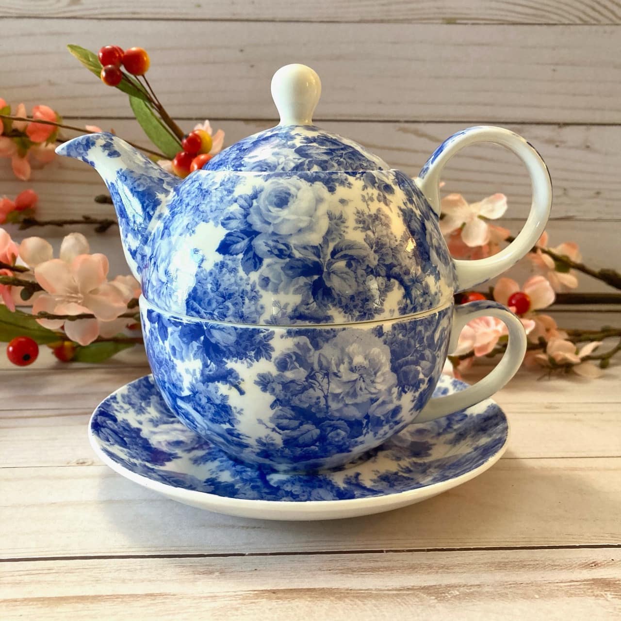 Tea For One - Maxwell & Williams Antique Blue