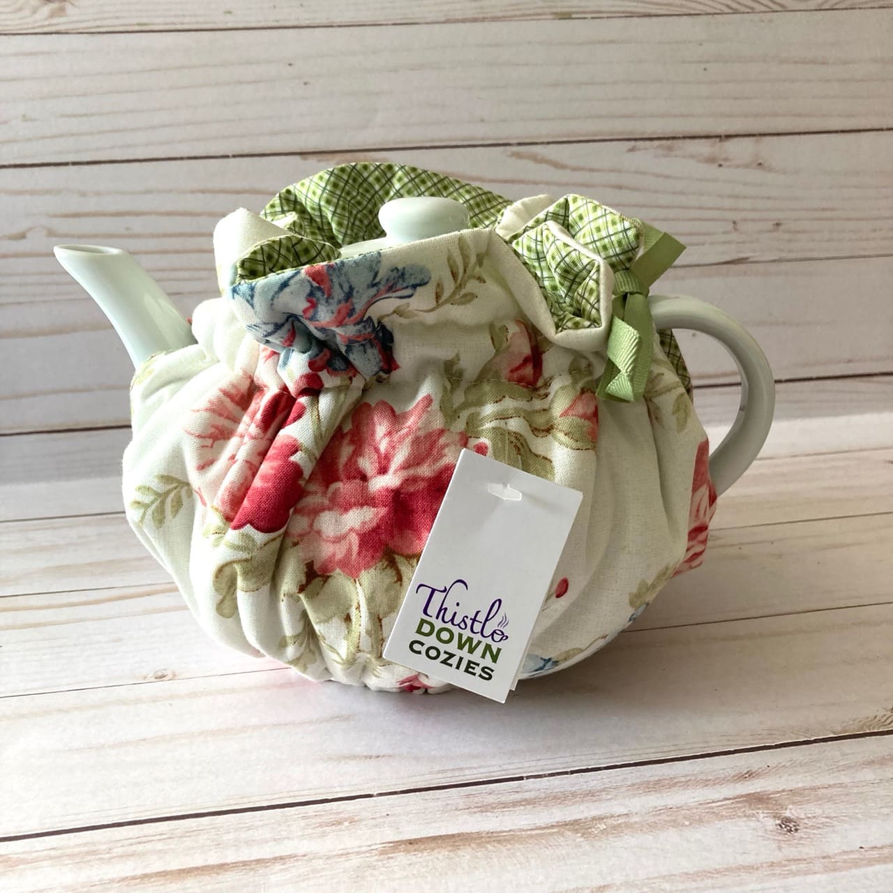 Tea Cozy – 6-8 Cup, Wrap Style (Cabbage Rose) – Tea For All Reasons